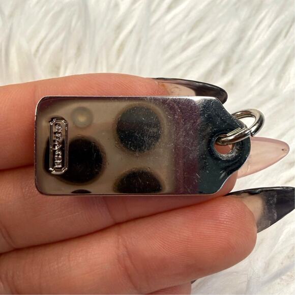 1" COACH  Fob Bag Charm Hang tag Hangtag - Picture 2 of 2